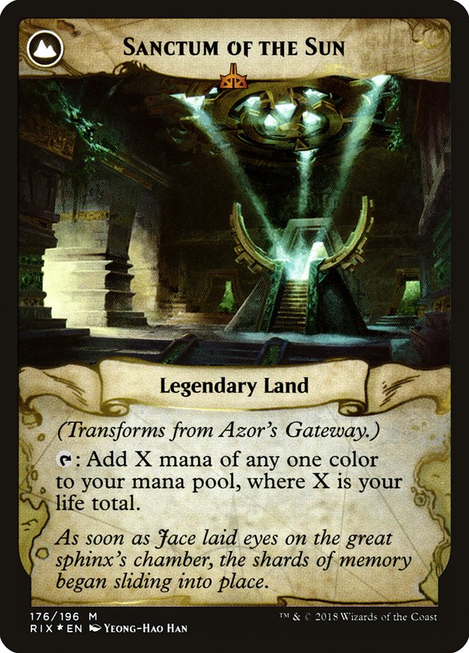 Azor's Gateway // Sanctum of the Sun [Rivals of Ixalan Prerelease Promos] Magic: The Gathering
