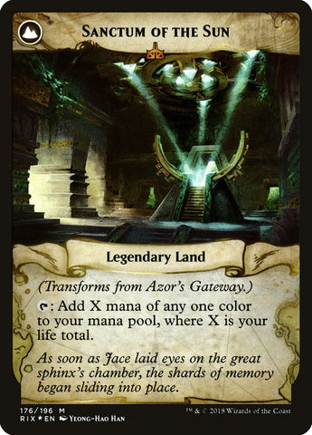 Azor's Gateway // Sanctum of the Sun [Rivals of Ixalan Prerelease Promos] Magic: The Gathering