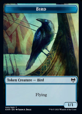 Bird Token [Kaldheim Tokens] Magic: The Gathering