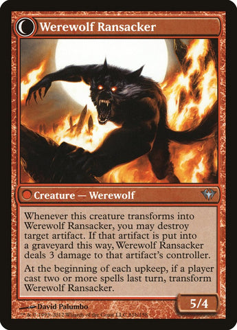 Afflicted Deserter // Werewolf Ransacker [Dark Ascension] Magic: The Gathering