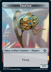 Clue (15) // Thopter Double-Sided Token [Modern Horizons 2 Tokens] Magic: The Gathering