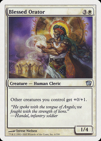 Blessed Orator [Ninth Edition] Magic: The Gathering