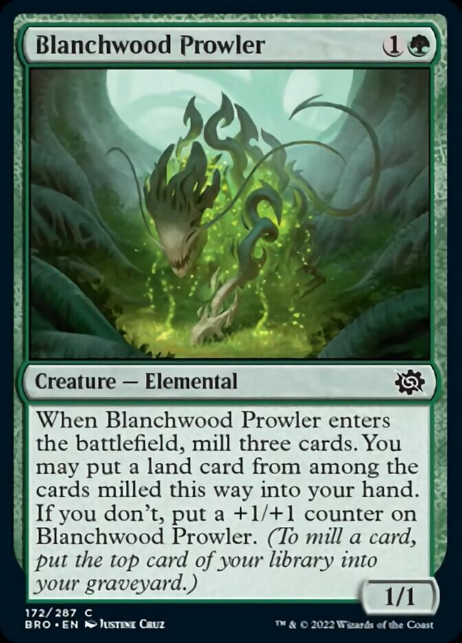 Blanchwood Prowler [The Brothers' War] Magic: The Gathering