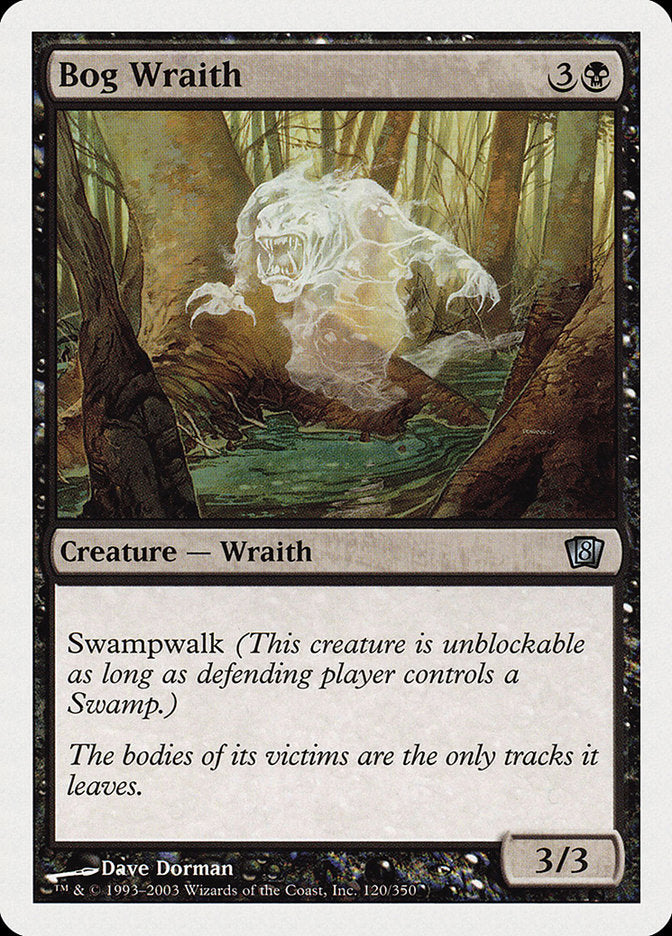 Bog Wraith [Eighth Edition] Magic: The Gathering