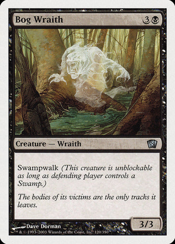 Bog Wraith [Eighth Edition] Magic: The Gathering
