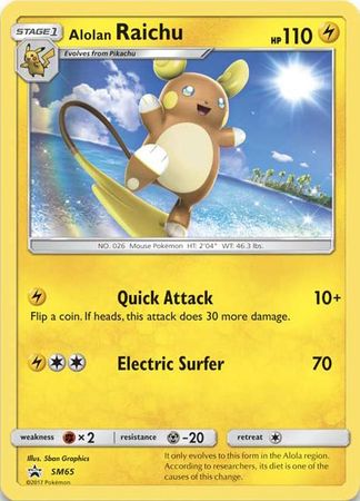 Alolan Raichu (SM65) (Jumbo Card) [Sun & Moon: Black Star Promos] Pokémon