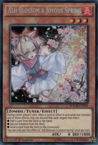 Ash Blossom & Joyous Spring [MACR-EN036] Secret Rare Yu-Gi-Oh!