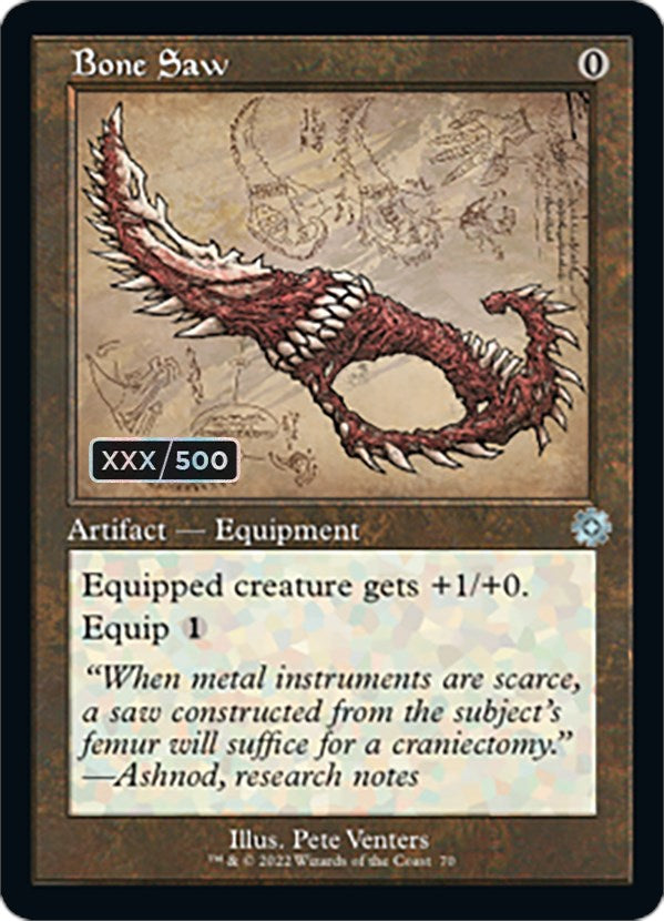 Bone Saw (Retro Schematic) (Serial Numbered) [The Brothers' War Retro Artifacts] Magic: The Gathering