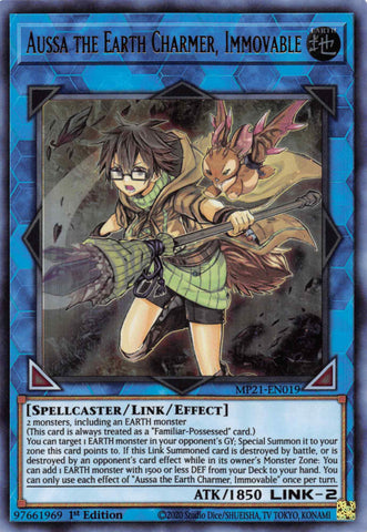 Aussa the Earth Charmer, Immovable [MP21-EN019] Ultra Rare Yu-Gi-Oh!