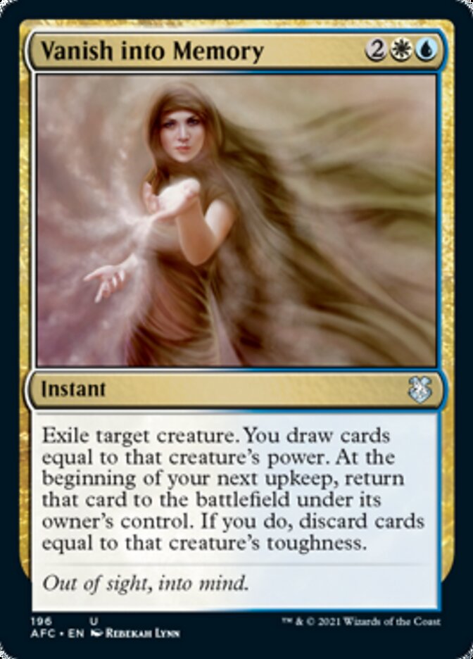 Vanish into Memory [Dungeons & Dragons: Adventures in the Forgotten Realms Commander] Magic: The Gathering