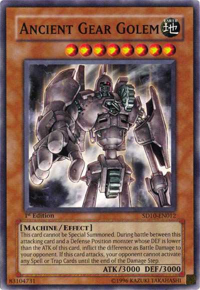 Ancient Gear Golem [SD10-EN012] Common Yu-Gi-Oh!