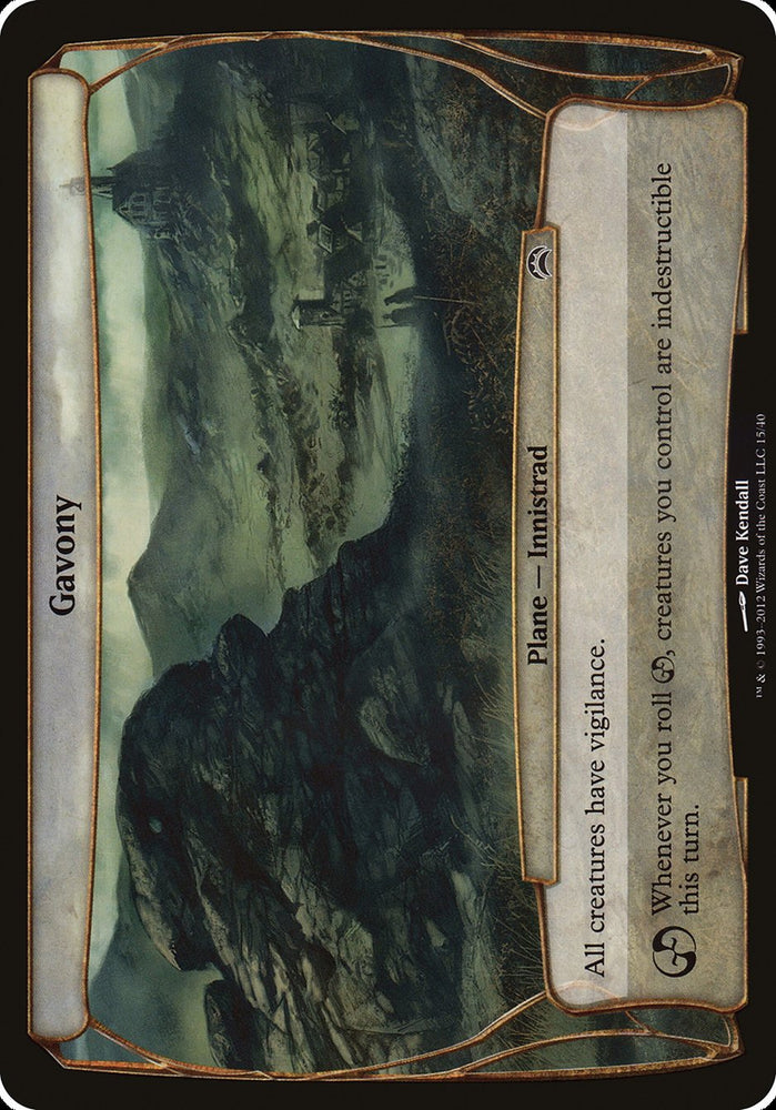Gavony (Planes) [Planechase 2012 Planes] Magic: The Gathering