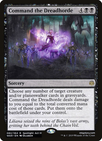 Command the Dreadhorde [War of the Spark] Magic: The Gathering