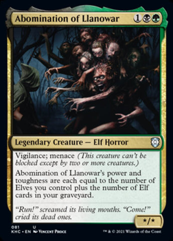 Abomination of Llanowar [Kaldheim Commander] Magic: The Gathering