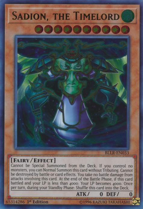 Sadion, the Timelord [BLLR-EN033] Ultra Rare Yu-Gi-Oh!