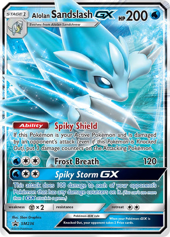 Alolan Sandslash GX (SM236) [Sun & Moon: Black Star Promos] Pokémon