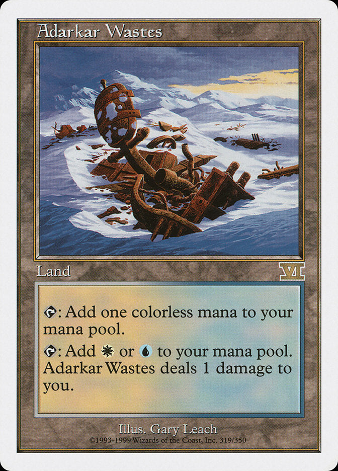 Adarkar Wastes [Classic Sixth Edition] Magic: The Gathering