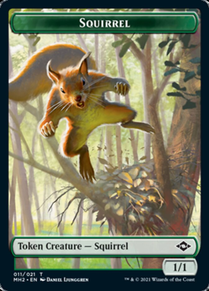 Construct // Squirrel Double-Sided Token [Modern Horizons 2 Tokens] Magic: The Gathering