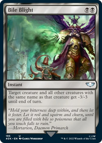 Bile Blight (Surge Foil) [Warhammer 40,000] Magic: The Gathering