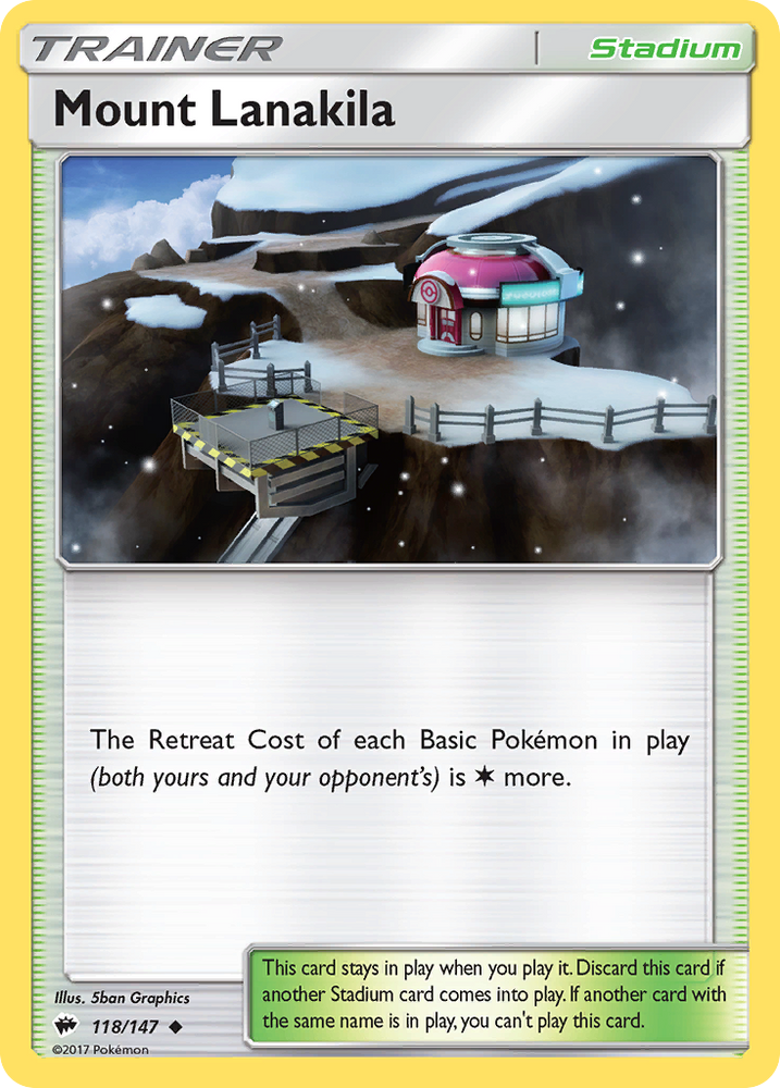 Mount Lanakila (118/147) [Sun & Moon: Burning Shadows] Pokémon