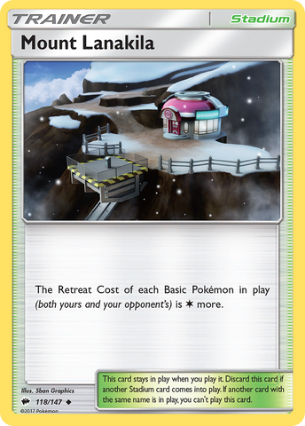Mount Lanakila (118/147) [Sun & Moon: Burning Shadows] Pokémon