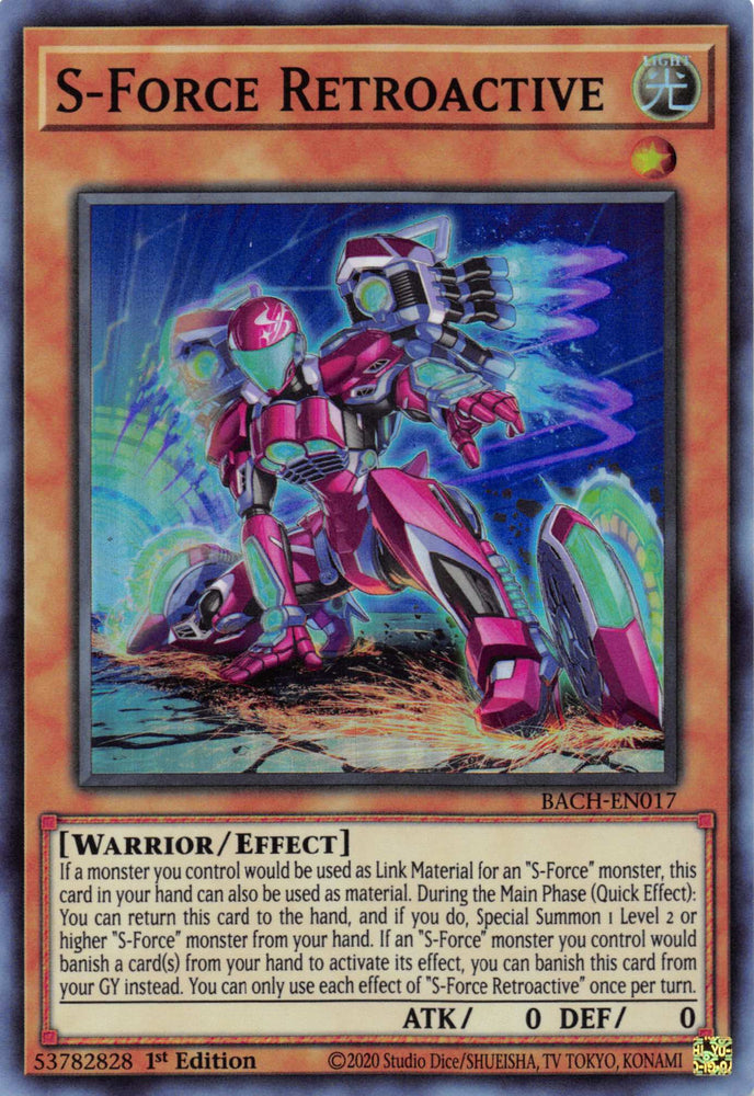 S-Force Retroactive [BACH-EN017] Super Rare Yu-Gi-Oh!