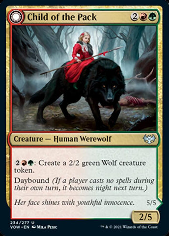 Child of the Pack // Savage Packmate [Innistrad: Crimson Vow] Magic: The Gathering