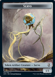 Servo // Zombie Double-Sided Token [Dungeons & Dragons: Adventures in the Forgotten Realms Commander Tokens] Magic: The Gathering