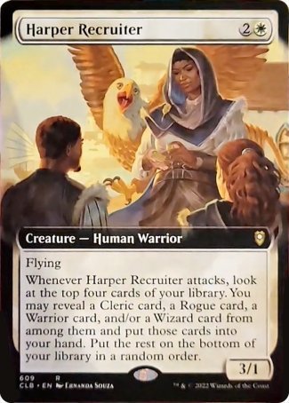 Harper Recruiter (Extended Art) [Commander Legends: Battle for Baldur's Gate] Magic: The Gathering