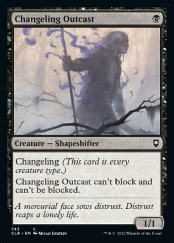 Changeling Outcast [Commander Legends: Battle for Baldur's Gate] Magic: The Gathering
