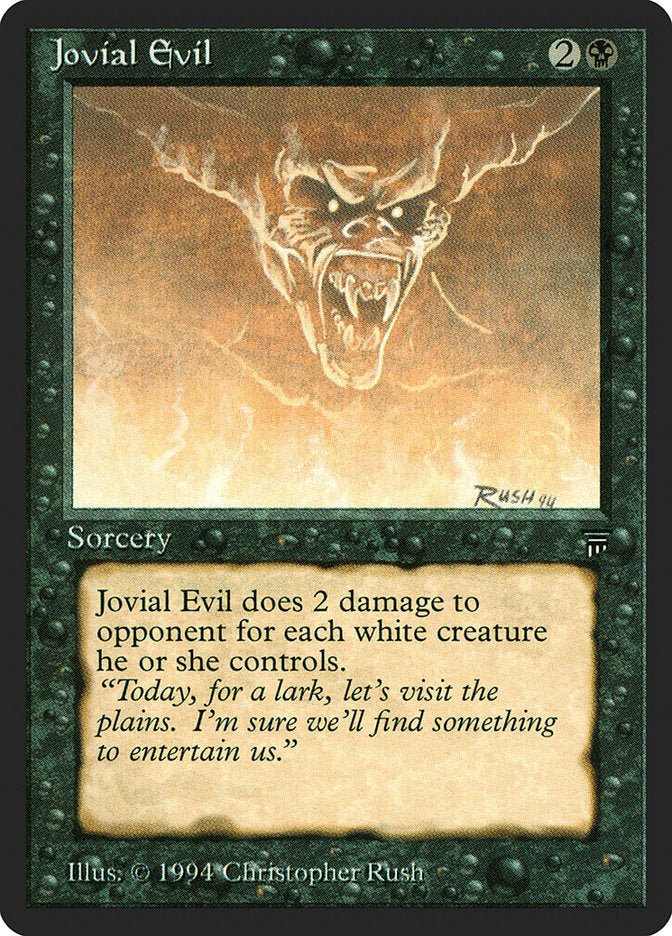 Jovial Evil [Legends] Magic: The Gathering