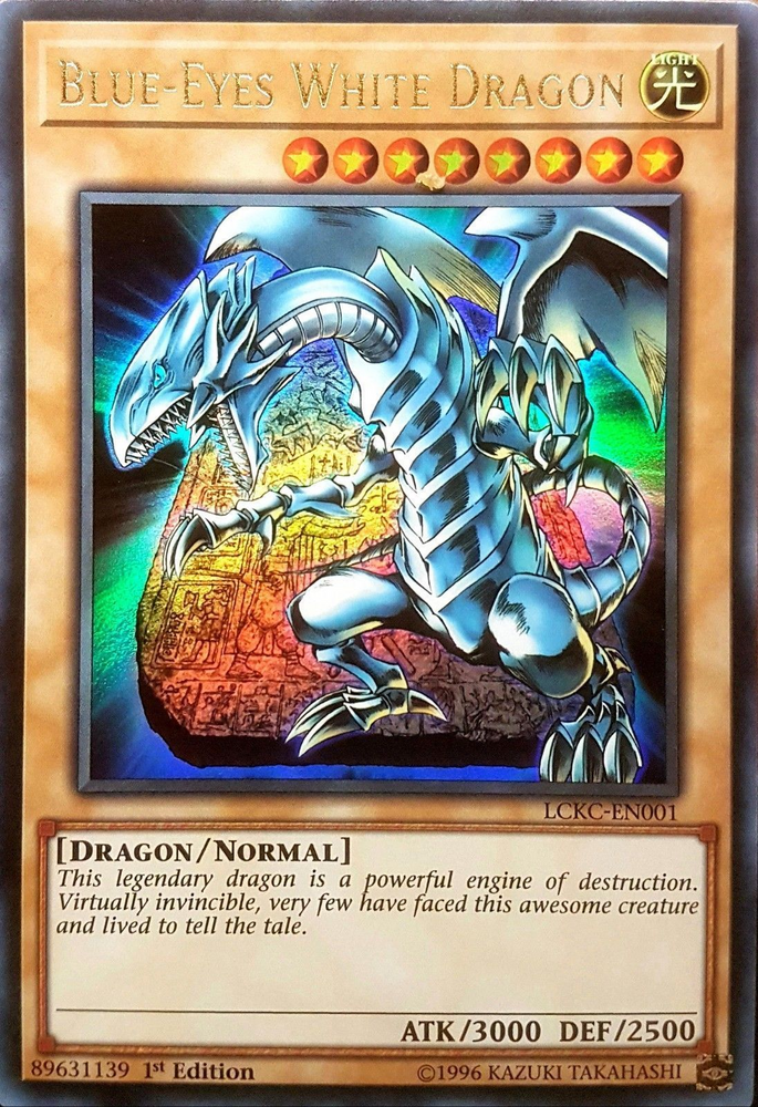 Blue-Eyes White Dragon (Version 4) [LCKC-EN001] Ultra Rare Yu-Gi-Oh!