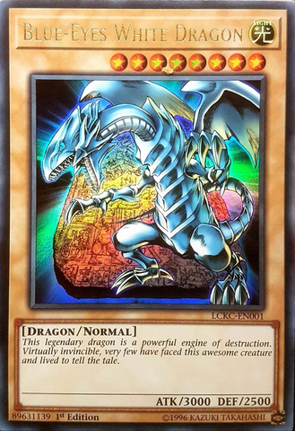 Blue-Eyes White Dragon (Version 4) [LCKC-EN001] Ultra Rare Yu-Gi-Oh!