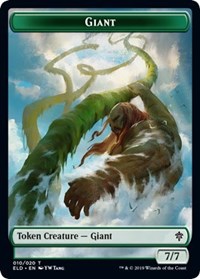 Giant // Food (15) Double-Sided Token [Throne of Eldraine Tokens] Magic: The Gathering