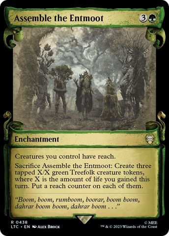 Assemble the Entmoot [The Lord of the Rings: Tales of Middle-Earth Commander Showcase Scrolls] Magic: The Gathering