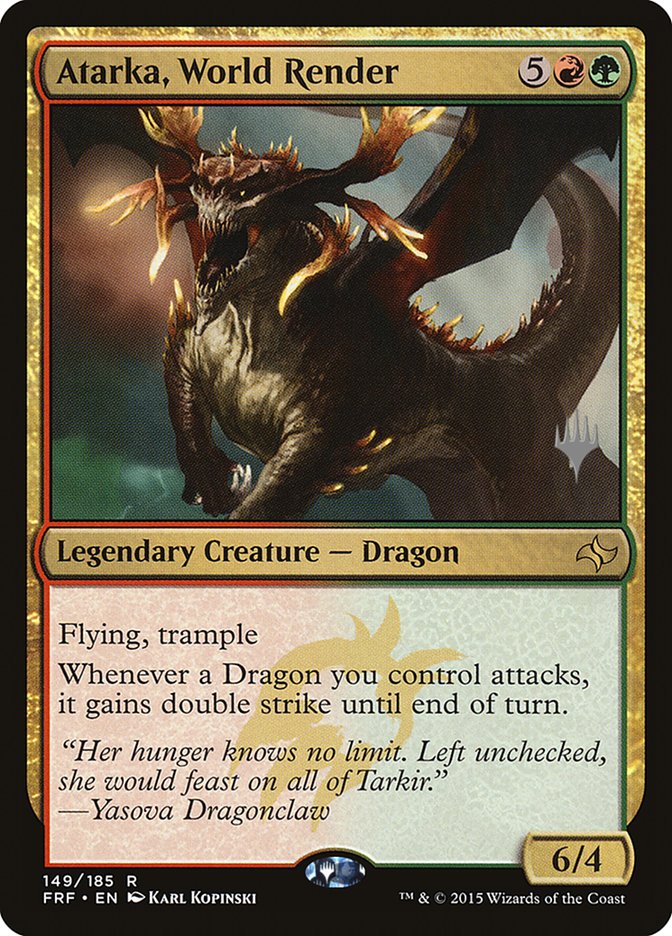 Atarka, World Render (Promo Pack) [Fate Reforged Promos] Magic: The Gathering