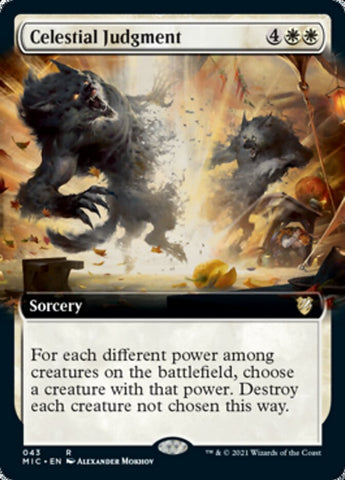 Celestial Judgment (Extended Art) [Innistrad: Midnight Hunt Commander] Magic: The Gathering