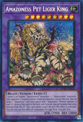 Amazoness Pet Liger King [MP23-EN224] Prismatic Secret Rare Yu-Gi-Oh!