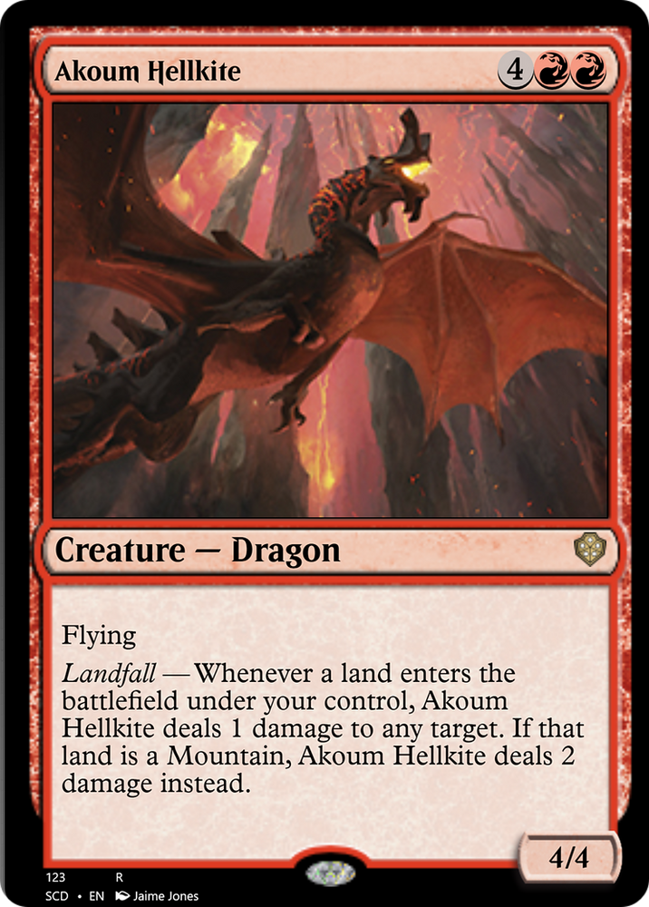 Akoum Hellkite [Starter Commander Decks] Magic: The Gathering