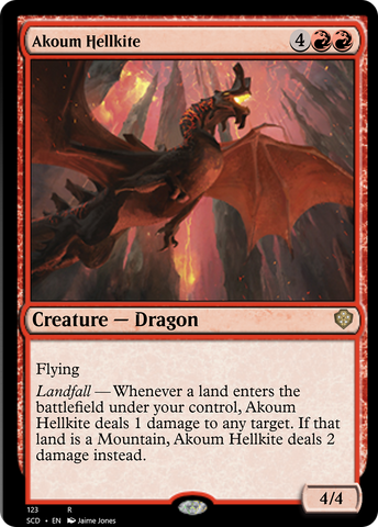 Akoum Hellkite [Starter Commander Decks] Magic: The Gathering
