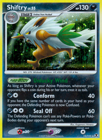 Shiftry (13/111) [Platinum: Rising Rivals] Pokémon