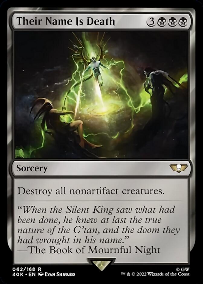 Their Name Is Death (Surge Foil) [Warhammer 40,000] Magic: The Gathering