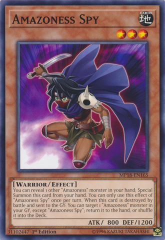 Amazoness Spy [MP18-EN165] Common Yu-Gi-Oh!