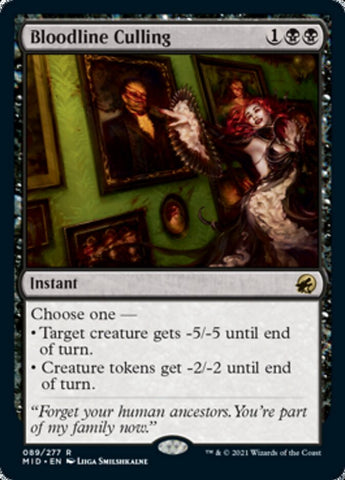 Bloodline Culling [Innistrad: Midnight Hunt] Magic: The Gathering