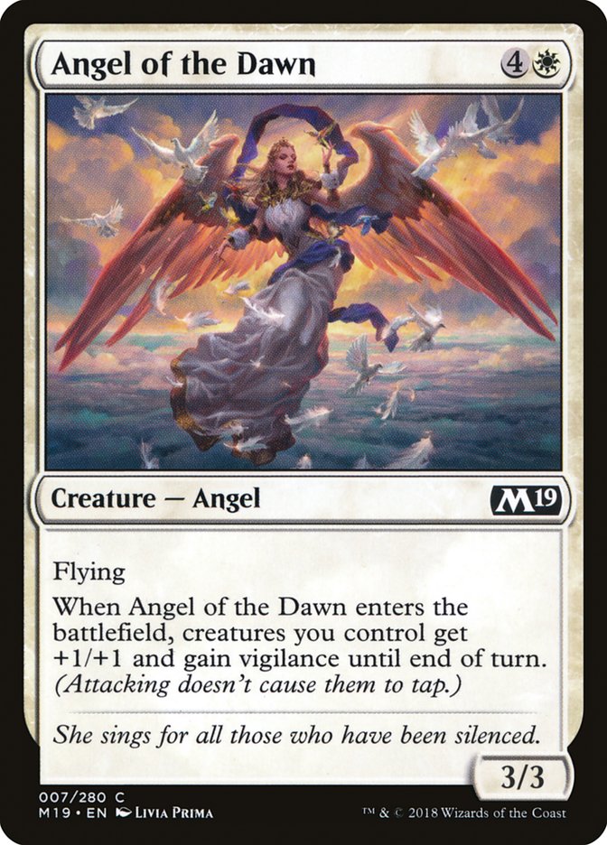 Angel of the Dawn [Core Set 2019] Magic: The Gathering