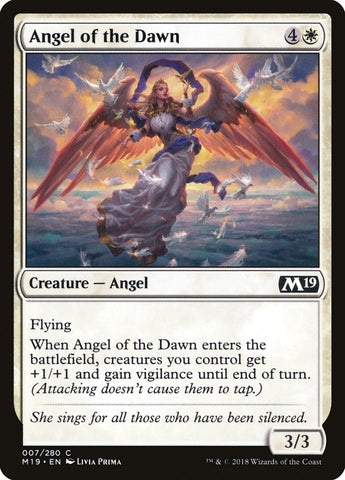 Angel of the Dawn [Core Set 2019] Magic: The Gathering