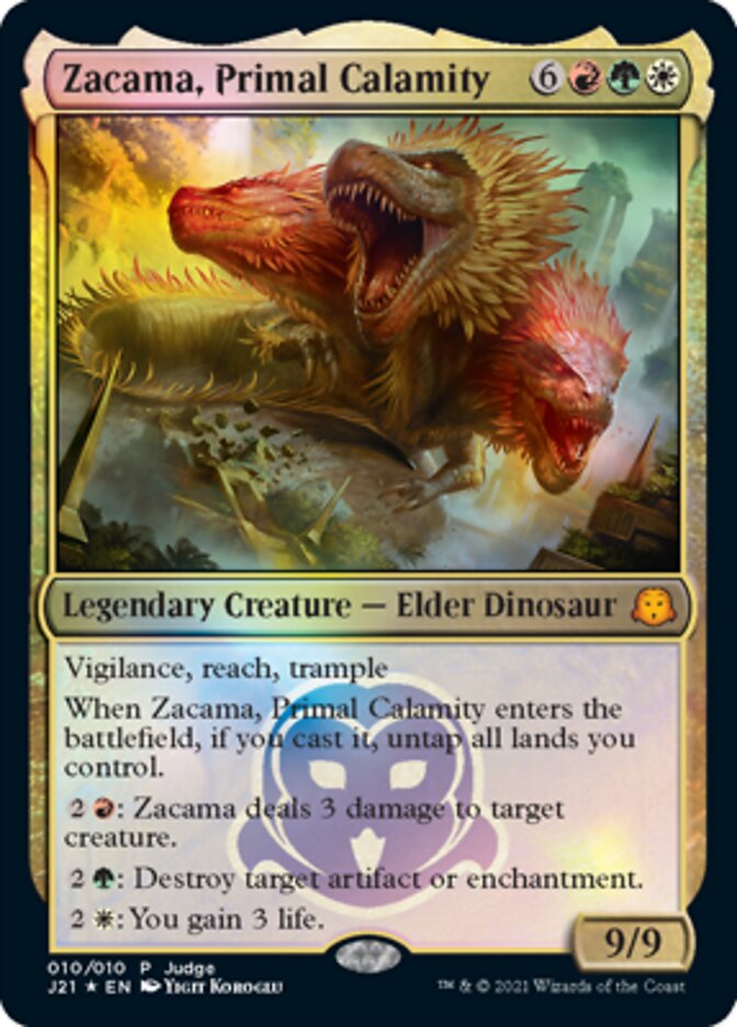 Zacama, Primal Calamity [Judge Gift Cards 2021] Magic: The Gathering
