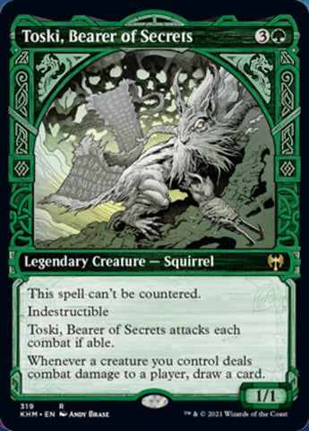 Toski, Bearer of Secrets (Showcase) [Kaldheim] Magic: The Gathering