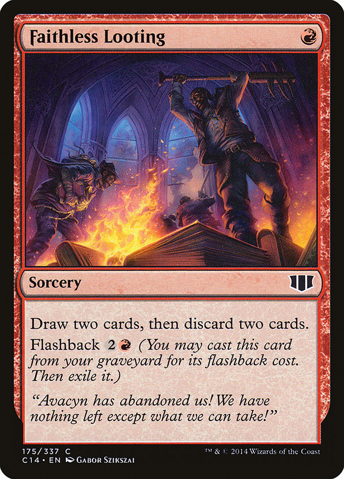 Faithless Looting [Commander 2014] Magic: The Gathering