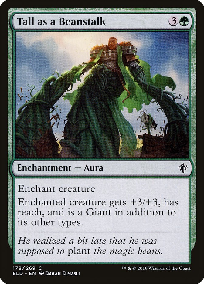 Tall as a Beanstalk [Throne of Eldraine] Magic: The Gathering